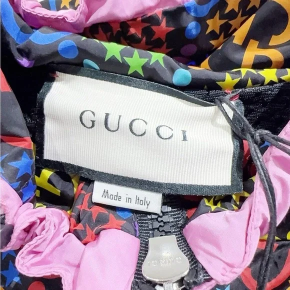 Authentic Gucci Multicolor GG Logo Jacket - Picture 4 of 6